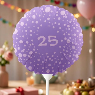Purple Polka Dot Balloon