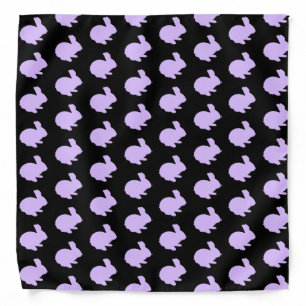 Purple Polka Dot Bunny Rabbit Bandana
