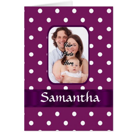 Purple polka dot cards (Front)