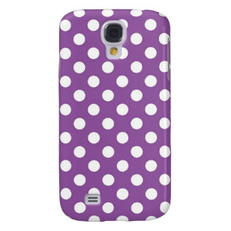 Purple Polka Dot Samsung S4 Case