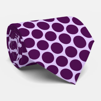 Purple Polka Dot Design Neck Tie