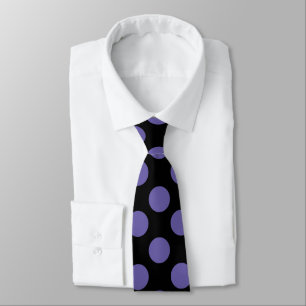 Purple Polka Dot Double Sided Neck Tie