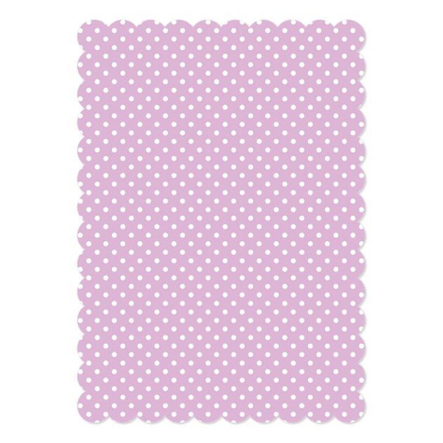 Purple Polka Dot Elephant Baby Shower Invitation