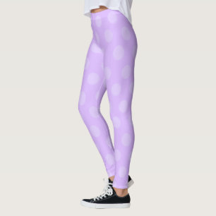 Purple Polka Dot Leggings