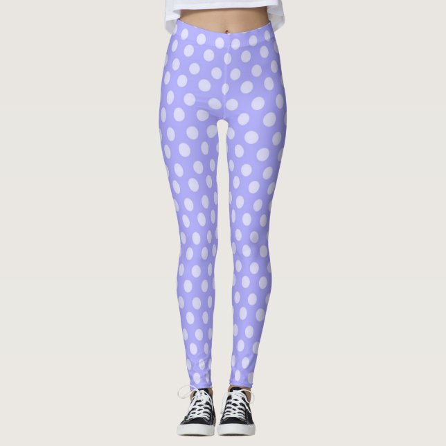 Purple Polka-dot Leggings (Front)