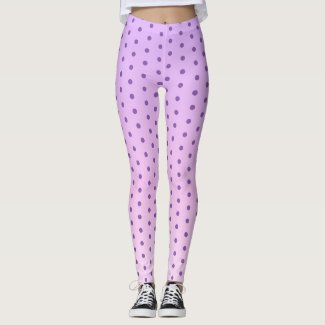 Purple Polka Dot On Girly Pink And Lilac