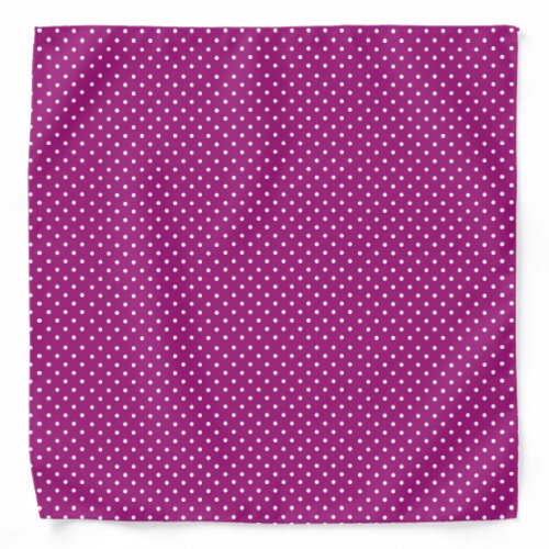 Purple Polka Dot Pattern Bandana