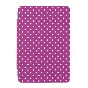 Purple Polka Dot Pattern iPad Mini Cover