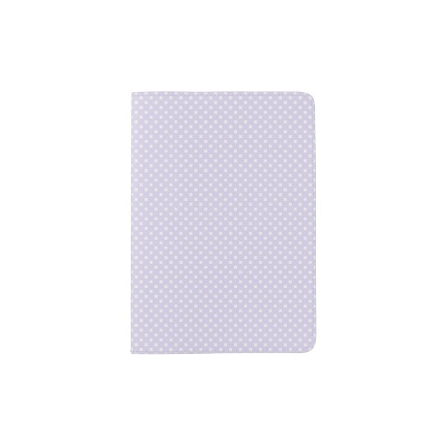 Purple Polka Dot Women's Passport Cover Holder (Front)