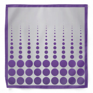 Purple Polka Dots Bandana