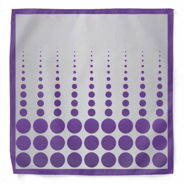 Purple Polka Dots Bandana (Front)