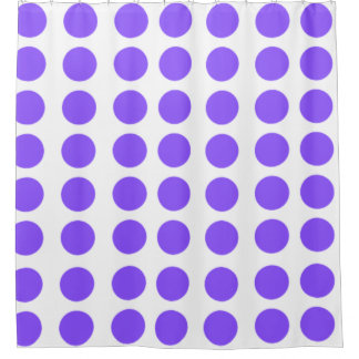 Purple Polka Dots Design Shower Curtain