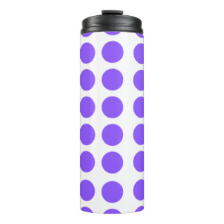 Purple Polka Dots Design Thermal Tumbler