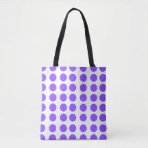 Purple Polka Dots Design Tote Bag