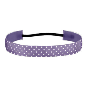 Purple Polka Dots Headband