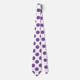 Purple Polka Dots Neck Tie