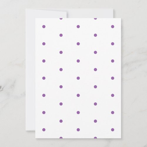 Purple Polka Dots on White Paper