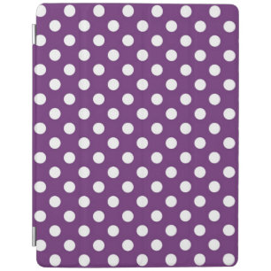 Purple Polka Dots Pattern iPad Smart Cover