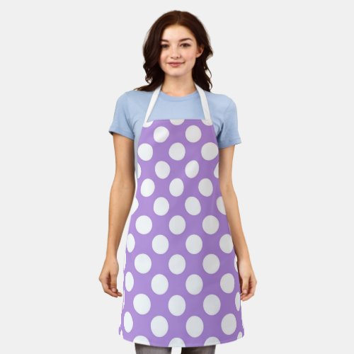 Purple Polka Dots Polka Dot Pattern Dots Dotted Apron