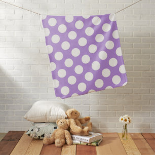 Purple Polka Dots, Polka Dot Pattern, Dots, Dotted Baby Blanket