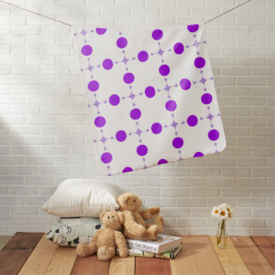 Purple Polka Dots, Polka Dot Pattern, Dots, Dotted Baby Blanket