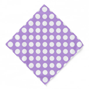 Purple Polka Dots, Polka Dot Pattern, Dots, Dotted Bandana