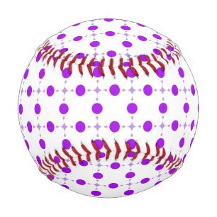 Purple Polka Dots, Polka Dot Pattern, Dots, Dotted Baseball