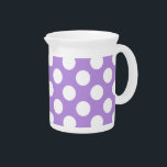 Purple Polka Dots, Polka Dot Pattern, Dots, Dotted Beverage Pitcher<br><div class="desc">Cute,  fun and adorable polka dot pattern in purple and white color. Modern and trendy gift,  perfect for the polka dots lover in your life.</div>