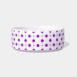 Purple Polka Dots, Polka Dot Pattern, Dots, Dotted Bowl<br><div class="desc">Cute,  fun and adorable polka dot pattern in purple and white color. Modern and trendy gift,  perfect for the polka dots lover in your life.</div>