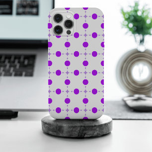 Purple Polka Dots, Polka Dot Pattern, Dots, Dotted iPhone 15 Pro Max Case