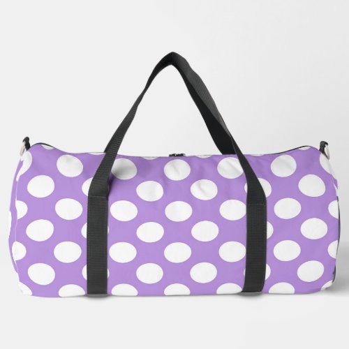 Purple Polka Dots Polka Dot Pattern Dots Dotted Duffle Bag