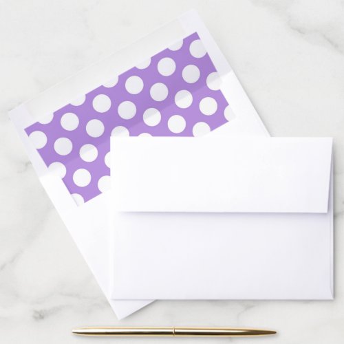 Purple Polka Dots Polka Dot Pattern Dots Dotted Envelope Liner