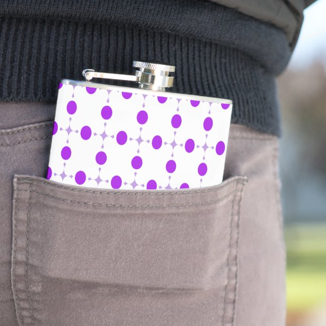 Purple Polka Dots, Polka Dot Pattern, Dots, Dotted Flask (In Situ)