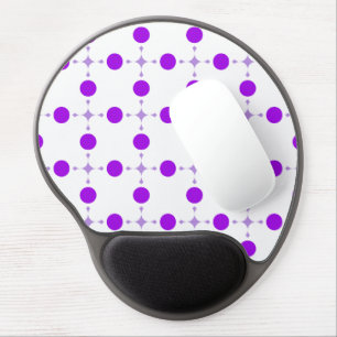 Purple Polka Dots, Polka Dot Pattern, Dots, Dotted Gel Mouse Pad
