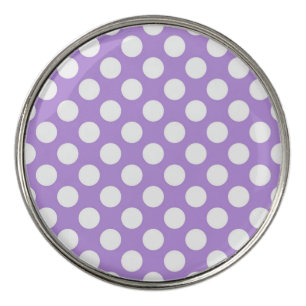 Purple Polka Dots, Polka Dot Pattern, Dots, Dotted Golf Ball Marker