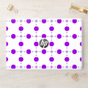 Purple Polka Dots, Polka Dot Pattern, Dots, Dotted HP Laptop Skin