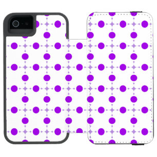 Purple Polka Dots, Polka Dot Pattern, Dots, Dotted iPhone SE/5/5s Wallet Case