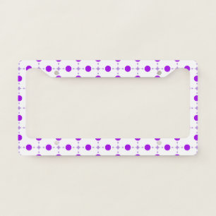 Purple Polka Dots, Polka Dot Pattern, Dots, Dotted License Plate Frame