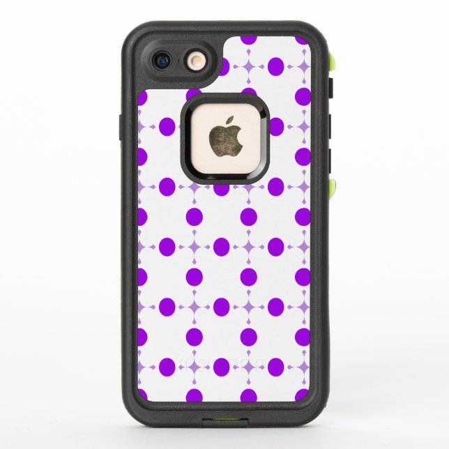 Purple Polka Dots, Polka Dot Pattern, Dots, Dotted LifeProof iPhone Case (Back)