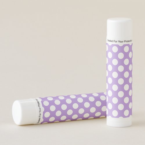 Purple Polka Dots Polka Dot Pattern Dots Dotted Lip Balm