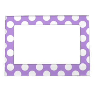 Purple Polka Dots, Polka Dot Pattern, Dots, Dotted Magnetic Frame