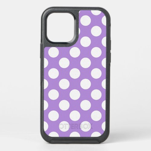 Purple Polka Dots Polka Dot Pattern Dots Dotted OtterBox Symmetry iPhone 12 Case