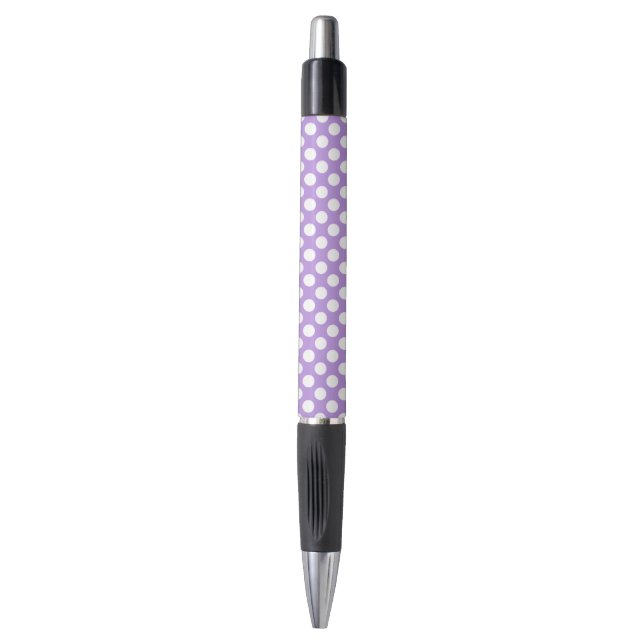 Purple Polka Dots, Polka Dot Pattern, Dots, Dotted Pen (Front Vertical)