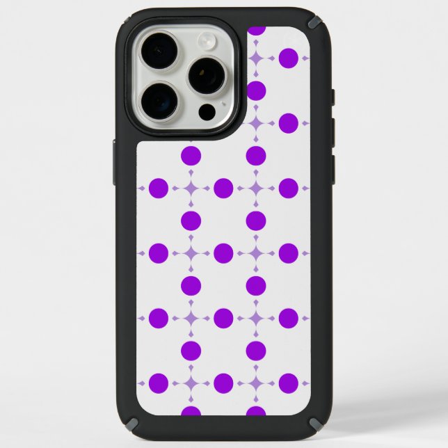 Purple Polka Dots, Polka Dot Pattern, Dots, Dotted Speck iPhone Case (Front)
