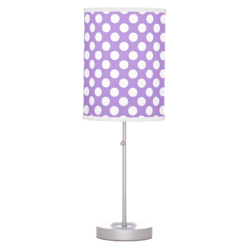 Purple Polka Dots Polka Dot Pattern Dots Dotted Table Lamp