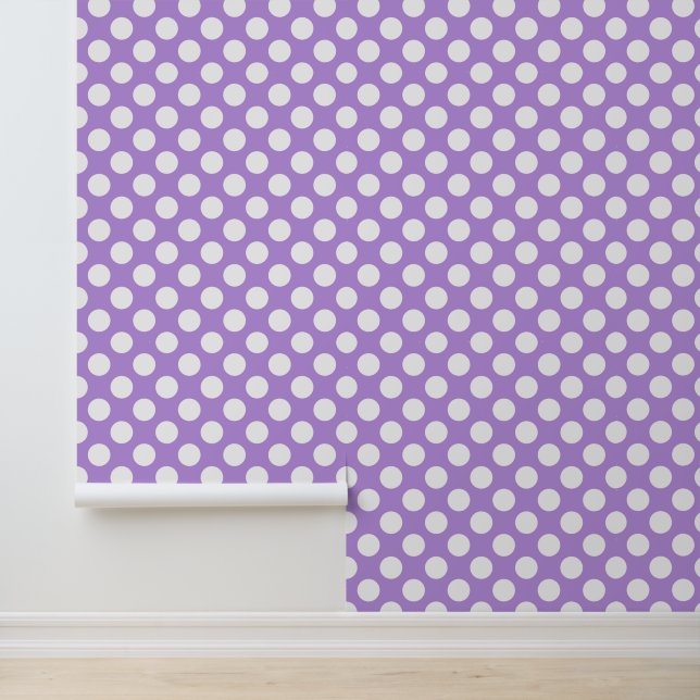 Purple Polka Dots, Polka Dot Pattern, Dots, Dotted Wallpaper (Application)