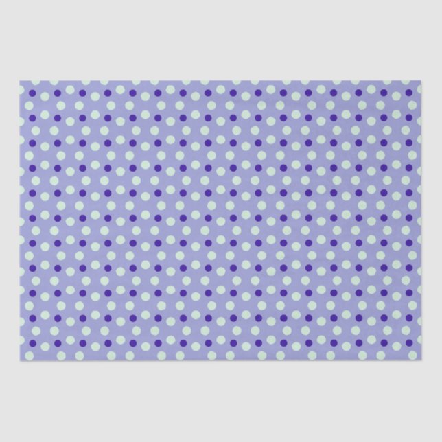 Purple polka dots tissue paper (Front)