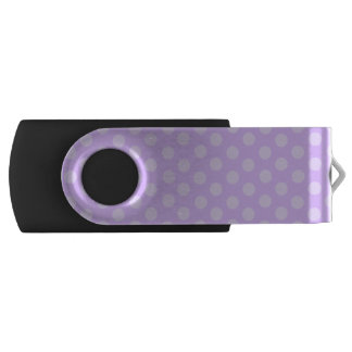 Purple Polka Dots USB Flash Drive
