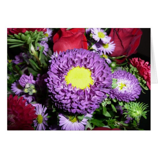 Purple Pom Mum Cards (Front Horizontal)
