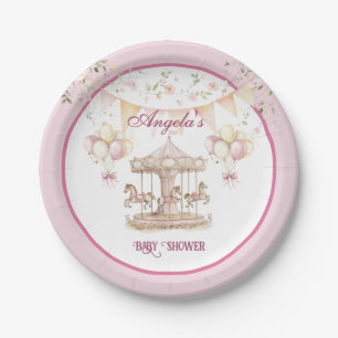 Purple Pony Dreams-Baby Shower Dessert Plates 